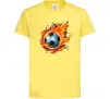 Дитяча футболка М'яч у вогні Лимонний фото