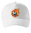 Кепка М'яч у вогні Білий фото