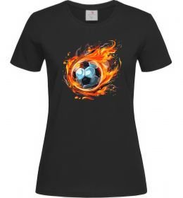 Женская футболка М'яч у вогні