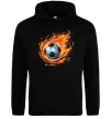 Мужская толстовка (худи) М'яч у вогні Черный Мужская толстовка (худи) М'яч у вогні Черный фото