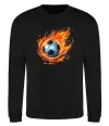 Свитшот М'яч у вогні Черный фото