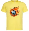 Мужская футболка М'яч у вогні Лимонный фото