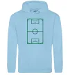 Жіноча толстовка (худі) Футбольне поле Блакитний фото