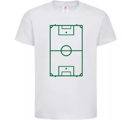 Детская футболка Футбольне поле Белый фото