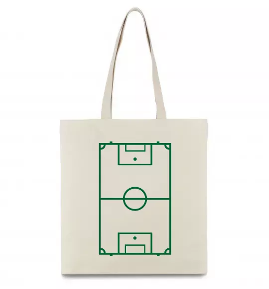 Эко-сумка Футбольне поле Бежевый фото