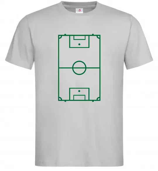 Мужская футболка Футбольне поле Серый фото