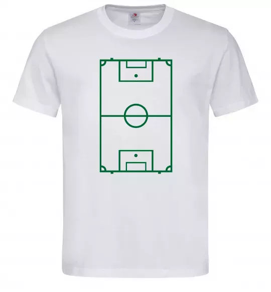 Мужская футболка Футбольне поле Белый фото