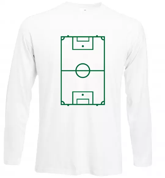 Лонгслив Футбольне поле Белый фото