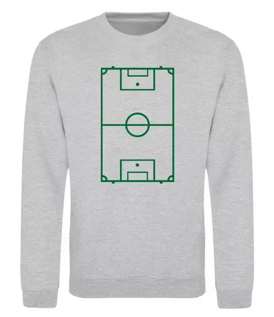 Світшот Футбольне поле Сірий меланж фото