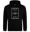 Жіноча толстовка (худі) Футбольне поле Чорний фото