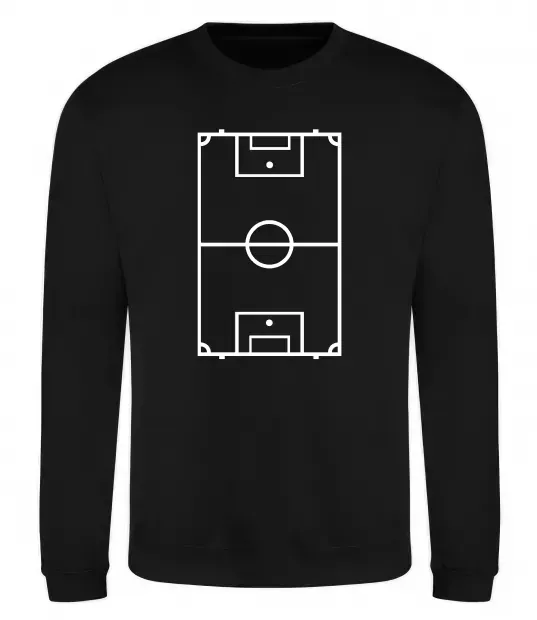 Світшот Футбольне поле Чорний фото