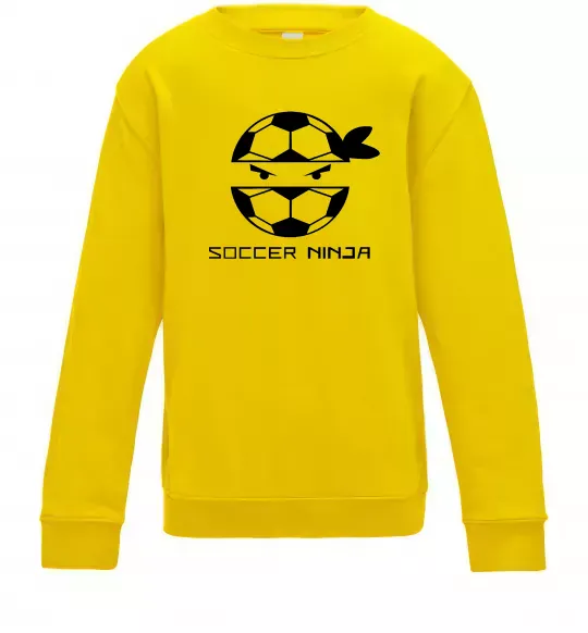 Детский Свитшот Soccer ninja Солнечно желтый фото