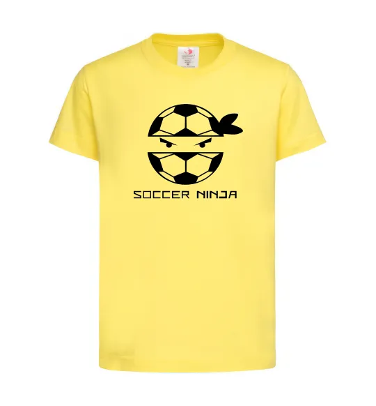 Дитяча футболка Soccer ninja Лимонний фото