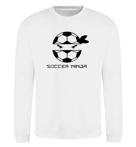 Свитшот Soccer ninja Белый фото