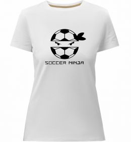 Женская премиум футболка Soccer ninja