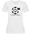 Жіноча футболка Soccer ninja Білий фото