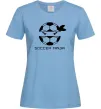 Жіноча футболка Soccer ninja Блакитний фото