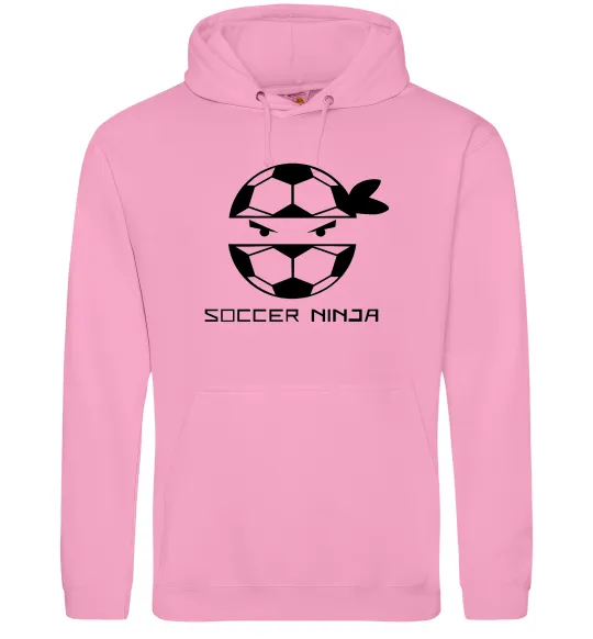 Женская толстовка (худи) Soccer ninja Розовый фото