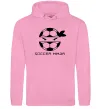 Женская толстовка (худи) Soccer ninja Розовый фото