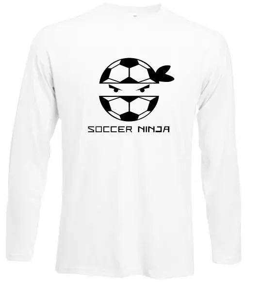 Лонгслив Soccer ninja Белый фото