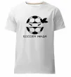 Мужская премиум футболка Soccer ninja Белый фото