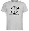 Мужская футболка Soccer ninja Серый фото
