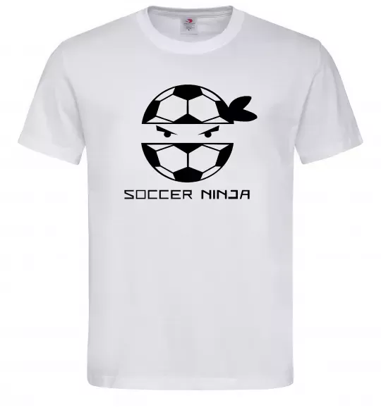 Мужская футболка Soccer ninja Белый фото