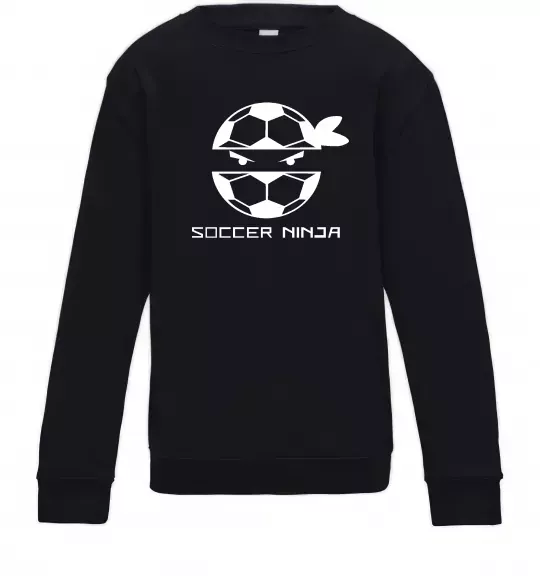 Детский Свитшот Soccer ninja Черный фото