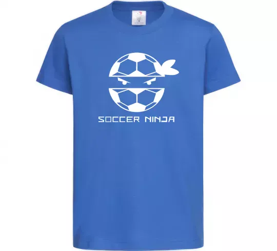 Дитяча футболка Soccer ninja Яскраво-синій фото