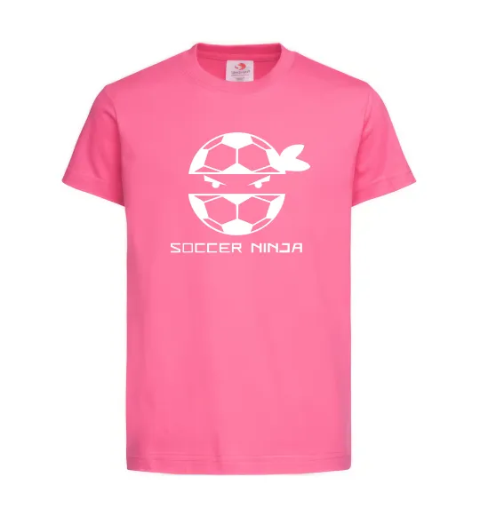 Дитяча футболка Soccer ninja Яскраво-рожевий фото