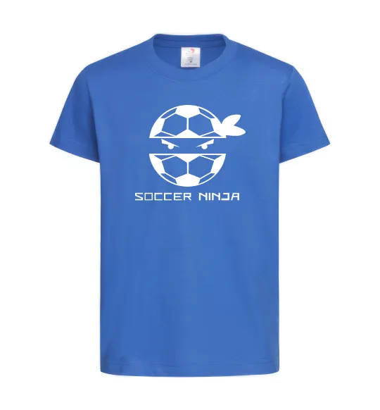 Дитяча футболка Soccer ninja Яскраво-синій фото