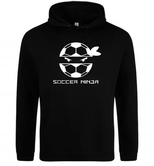Жіноча толстовка (худі) Soccer ninja Чорний фото