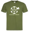 Мужская футболка Soccer ninja Оливковый фото