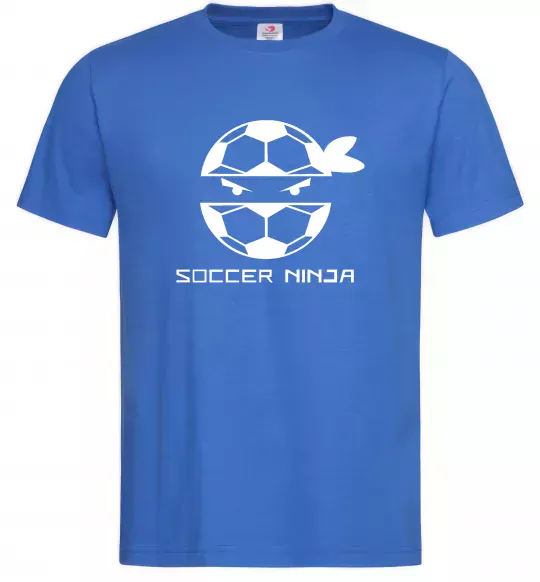 Мужская футболка Soccer ninja Ярко-синий фото