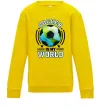 Детский Свитшот Soccer is my world Солнечно желтый фото