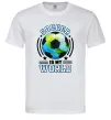 Мужская футболка Soccer is my world Белый фото