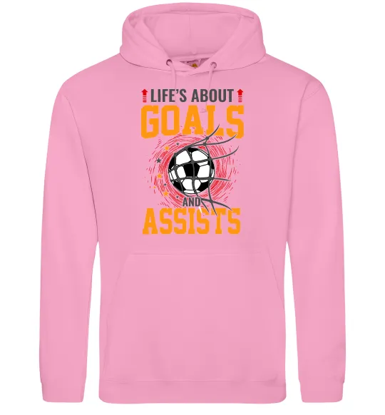Жіноча толстовка (худі) Goals and assists Рожевий фото
