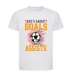 Дитяча футболка Goals and assists Білий фото