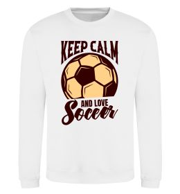 Свитшот Keep calm and love Soccer