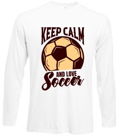 Лонгслив Keep calm and love Soccer
