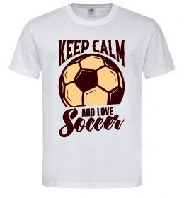 Чоловіча футболка Keep calm and love Soccer Чоловіча футболка Keep calm and love Soccer