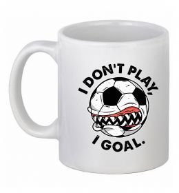 Чашка керамическая I don`t play I goal