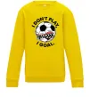Детский Свитшот I don`t play I goal Солнечно желтый фото