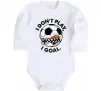Детский боди I don`t play I goal Белый фото