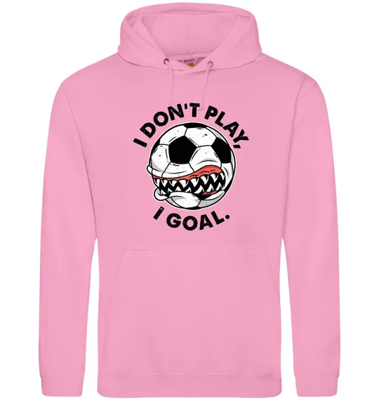 Чоловіча толстовка (худі) I don`t play I goal Рожевий фото