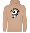 Мужская толстовка (худи) I don`t play I goal Песочный Мужская толстовка (худи) I don`t play I goal Песочный фото