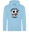 Чоловіча толстовка (худі) I don`t play I goal Блакитний фото