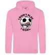 Женская толстовка (худи) I don`t play I goal Розовый фото