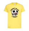 Дитяча футболка I don`t play I goal Лимонний фото