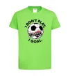 Дитяча футболка I don`t play I goal Лаймовий фото